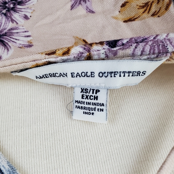 American Eagle Floral Button Up Strappy Tank Top - Picture 12 of 13